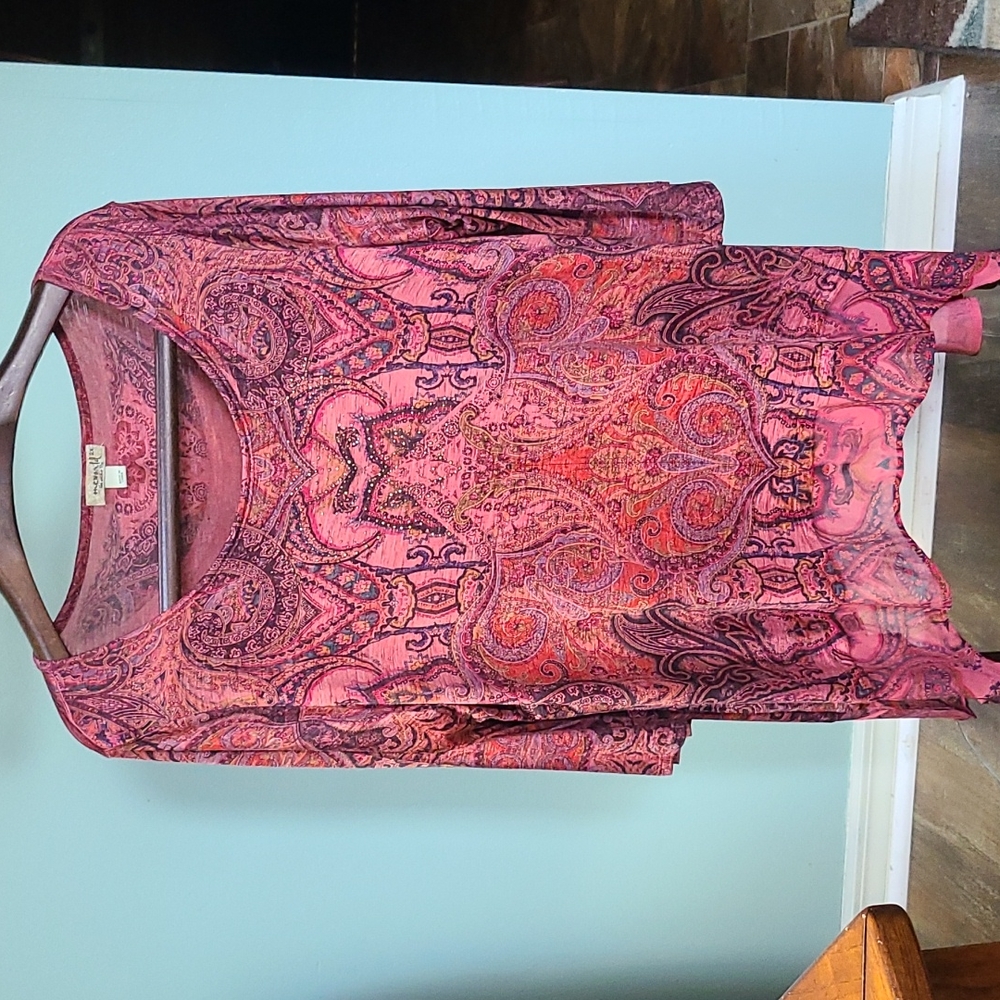 One World 2X tunic, 3/4 sleeve